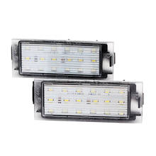 2Pcs/set Error Free LED License Number Plate Light for Renault Clio/Twingo/Megane/Laguna/Vel Satis/Master/Flence 2024 - buy cheap