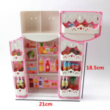 1 Pcs 60cm Doll fridge fashion Furniture kitchen Refrigerator For barbie accessories For Bjd Doll dream house Play Toys B88 2024 - buy cheap