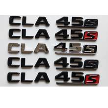 Emblema cromado de letras cla 45 s, emblema para mercedes benz, w117, x117, c117, c117, cla45 s, cla45s amg 2024 - compre barato