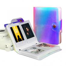 Мини Фотоальбом, 3-дюймовый прозрачный цветной фотоальбом для Fujifilm Instax Mini, фотоальбом 2024 - купить недорого