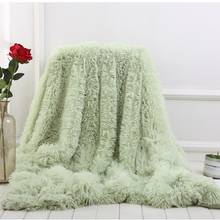 White Super Soft Long Shaggy Fuzzy Fur Faux Fur Warm Elegant Cozy With Fluffy Sherpa Throw Blanket 130X160CM 160X200CM 13 colors 2024 - buy cheap