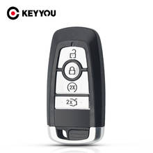 Keyyou-chave de carro com controle remoto inteligente, 10x, para ford edge fusion explorer, 2018, 2019, mustang 2017, 2018, 4 botões 2024 - compre barato