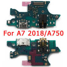 Оригинальная зарядная Плата USB для Samsung Galaxy A7 2018 A750, порт для зарядки, печатная плата, док-разъем, гибкий кабель, запасные части для замены 2024 - купить недорого