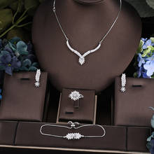 janekelly Hotsale African 4pcs Bridal Jewelry Sets New Fashion Dubai Jewelry Set For Women Wedding Party Accessories Design 2024 - buy cheap