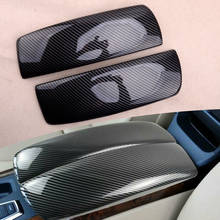 Reposabrazos de consola central ABS, cubierta embellecedora de estilo de coche para BMW X5, E70, X6, E71, 2008, 2009, 2010, 2011, 2012, 2013, 2 unids/set por juego 2024 - compra barato
