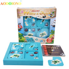 Pirates Hide Seek IQ Board Games 48 Challenge with Solution Book Smart IQ Toys for Children Party Games Family Interactive Toy 2024 - buy cheap