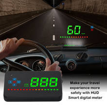 Velocímetro gps a2 hud, eletrônico para carros e motos, acessório para carros 2024 - compre barato