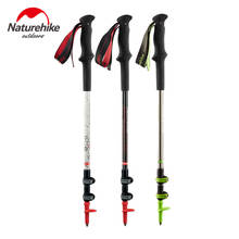 Naturehike Carbon Fiber + Aluminum Alloy Walking Stick Pole Lightweight Camping Trekking Pole Hiking Stick Cane about 185g 2024 - buy cheap