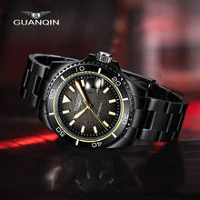 GUANQIN Design Men's Watches Luxury Mechanical Wrist Watch Automatic watch for men  Steel dive clock man montre homme 2024 - buy cheap