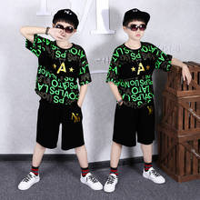 Summer Children Clothing Sets Boys Print Casual T-shirt Shorts 2pcs/Set Outfit Kids Clothes Suit Tracksuits 8 10 12 Yrs MD21A025 2024 - buy cheap