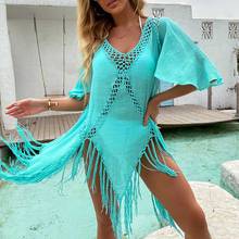 Bathroom Outings Women Pareo For The Beach Cover Up Summer Dress 2021 Irregular Patchwork Polyester Tunic Robe De Plage Bath 2024 - buy cheap