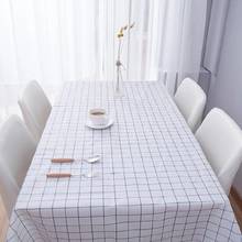 Cubierta impermeable para mesa de cocina, mantel con estampado a cuadros, resistente al calor, decoración para mesa de comedor 2024 - compra barato