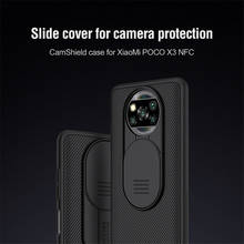 For POCO X3 NFC Case NILLKIN Slide Camera Protection Case For Xiaomi POCO X3 NFC Anti-skid Camshield For POCO X3 NFC 2024 - buy cheap