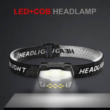 10000Lm Powerfull Headlamp Rechargeable LED Headlight Body Motion Sensor Head Flashlight Camping Torch Light Lamp With USB 2024 - buy cheap