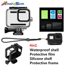 2020 New Accesories Set For Gopro Hero 8 Waterproof shell+Protective film +Silicone shell+Protective frame Mount 2024 - buy cheap