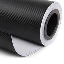 1.27x0.3m Black 3d Carbon Fiber Vinyl Film Car Wrap Sticker Wrap Roll Sticker Sheet Decorative Practical Paster for Car 2024 - купить недорого
