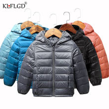Jaqueta acolchoada infantil de algodão, jaqueta quente colorida com capuz para meninos e meninas 2024 - compre barato
