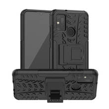 Armadura Case For Huawei Honor 9A Capa TPU & PC Titular Caixas 9A Protetora Dura do Telefone No Vidro Traseiro Para Huawei Honor caso Funda 6.3'' 2024 - compre barato