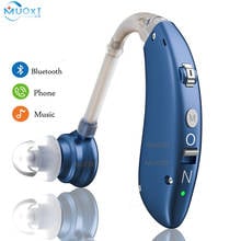 Aparelho auditivo bluetooth recarregável, melhor aparelho auditivo para surdos, mini aparelho auditivo amplificador auditivo para idosos 2024 - compre barato