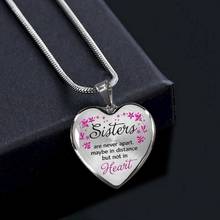 Ожерелье с подвеской в виде сердца для моей сестры, лучший подарок на день рождения 2024 - купить недорого