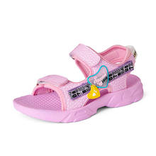 pink sandals Girls Summer Sandals 2021 Fashion Big KIDS Princess Shoe Children Soft-Sole Korean-style CHILDREN'S Shoes 221 2024 - buy cheap