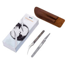 2pcs/set MTweezer 304 Stainless Stee Tweezers Set Anti-Skid Forceps Precision Repair Multi Tools 2024 - buy cheap