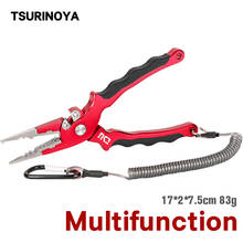 TSURINOYA Aluminum Fishing Pliers AP-170 Tungsten Carbide Braid Cutters Crimper Hook Remover Saltwater Resistant Fishing Gear 2024 - buy cheap