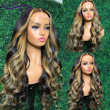 Blonde Colored Wavy 13X4 Lace Front Human Hair Wigs Pre Plucked 180% Brazilian Lace Frontal Wigs 4x4 Closure Remy Hair For Women 2024 - buy cheap