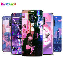 Vaporwave Glitch-funda de teléfono para Samsung Galaxy, carcasa de Anime para Samsung Galaxy A9, A8S, A8, A7, A6S, A6, A5, A3, A750 Plus, 2018, 2017, 2016 2024 - compra barato