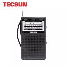 TECSUN-Radio de bolsillo R-218 AM/FM/TV, Con altavoz incorporado receptor de sonido, portátil, Radio FM: 76,0-108,0 MHz, Internet 2024 - compra barato