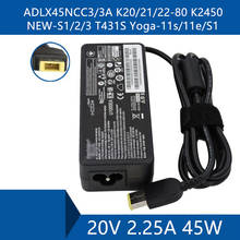 Laptop AC Adapter DC Charger Connector Port Cable For Lenovo ADLX45NCC3/3A K20/21/22-80 K2450 NEW-S1/2/3 T431S Yoga-11s/11e/S1 2024 - buy cheap