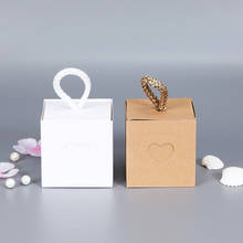 10pcs Delicate Candy Box with Rope Drawer box Heart Shape DIY Paper Wedding Gift Christening Baby Shower Party Favor Boxes 2024 - buy cheap