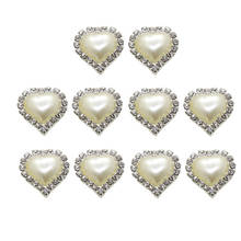 10 Uds a mano hecho a mano DIY Material accesorio de pelo ronda corazón amor flor Disco diamante hebilla de accesorios de la joyería 2024 - compra barato