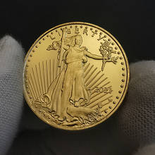 2021 USA 1/2 Oz Fine Gold Commemorative Coin United Statues of Liberty Eagle In God We Trust 27*2.7mm Souvenir Gifts 2024 - buy cheap