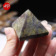 Pirâmide de cristal de quartzo natural 1 peça, pedra de cura do dragão em forma de sangue, ponto anima, decoração da casa, artesanato de pedra preciosa, ornamentos de estudo 2024 - compre barato