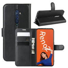 Funda de cuero con tapa para Oppo Reno 2, carcasa tipo billetera para teléfono móvil Oppo Reno 2, Reno 2, CPH1907, PCKM00, PCKT00 2024 - compra barato