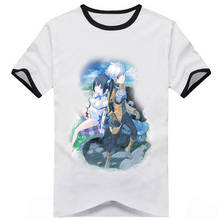 Camiseta de Anime Dungeon ni Deai o Motomeru no wa Machigatte Iru Darouka, camiseta japonesa de dibujos animados, Cosplay, camiseta informal de manga corta 2024 - compra barato