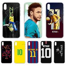 Neymar brasil futebol para a frente hoesjes transparente caso de telefone para o iphone 4 4S 5 5c 5S 6s mais 7 8 x xr xs 11 pro se 2020 max 2024 - compre barato