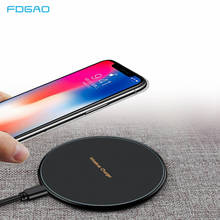 FDGAO 10W Fast Qi Wireless Charger For iPhone 11 Pro XS Max XR X 8 USB Wireless Charging Pad For Samsung S9 S10 S20 Note 8 9 10 2024 - buy cheap