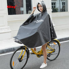 High quality Mens Womens Cycling Bicycle Bike Raincoat Rain Cape Poncho Hooded Windproof Rain Coat Mobility Scooter Cover 2024 - buy cheap
