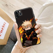 Bakugou boku nenhum herói academia para iphone se 6s 7 8 plus x xr xs 11 12 mini pro max vidro tpu silicone caso do telefone capa escudo 2024 - compre barato