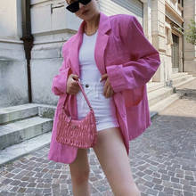 Куртка женская хлопковая, розовая, свободная, весенняя, 2021 2024 - купить недорого