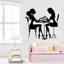 Beauty Nail Salon Vinyl Wall Sticker Wall Decor Art Wall Decals Nail Salons For Girls Room Decoration Stickers Mural 2024 - buy cheap