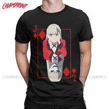 Kakegurui Ririka Momobami T-Shirt Men Anime Novelty 100% Cotton Tees Round Collar Short Sleeve T Shirt Printing Tops 2024 - buy cheap