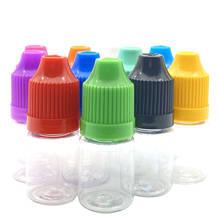 100 Set 5ml Clear Vial PET Plastic Dropper Bottle with Colorful Childproof Cap for Empty Liquid Storage Jar 2024 - buy cheap