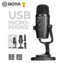 BOYA-micrófono condensador de escritorio BY-PM500, dispositivo cardioide omnidireccional para USB, ordenador, PC, tipo C, Android, Smartphone 2024 - compra barato