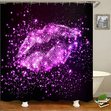 Fashion Red lips Woman Shower Curtains 3d Printing Bathroom Curtains Waterproof Polyester Cloth Decoration 180*240cm Curtain 2024 - buy cheap