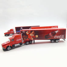 Литый под давлением в масштабе 1/87 красный грузовик транспортная модель автомобиля игрушка для мальчиков Украшение Детские коллекционные украшения подарки демонстрация 2024 - купить недорого