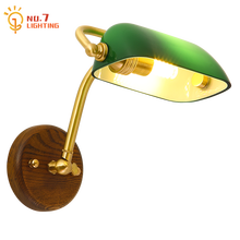 Luminária de parede de bronze verde, retrô, vintage, industrial, led, espelho, luzes dianteiras, para o quarto, sala de estudo, corredores, balcão