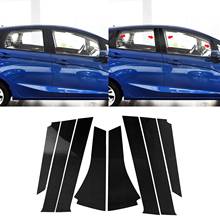 Интерьер автомобиля молдинги 8 шт b-столб декоративные наклейки подходят для Honda Fit JAZZ GK5 3rd GEN 2014-2018 декоративные автомобильные наклейки 2024 - купить недорого